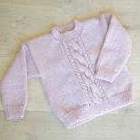 K443 Cable Panel Sweater
